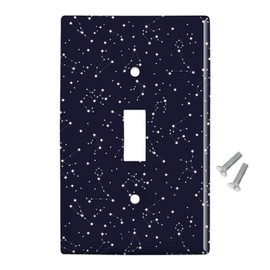 GRAPHICS & MORE Stars and Zodiac Constellations Pattern Plastic Wall Decor Toggle Light Switch Plate Cover