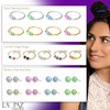 Nose Cuffs 14K Gold-Filled Hoop Ring - Beautiful White Opal