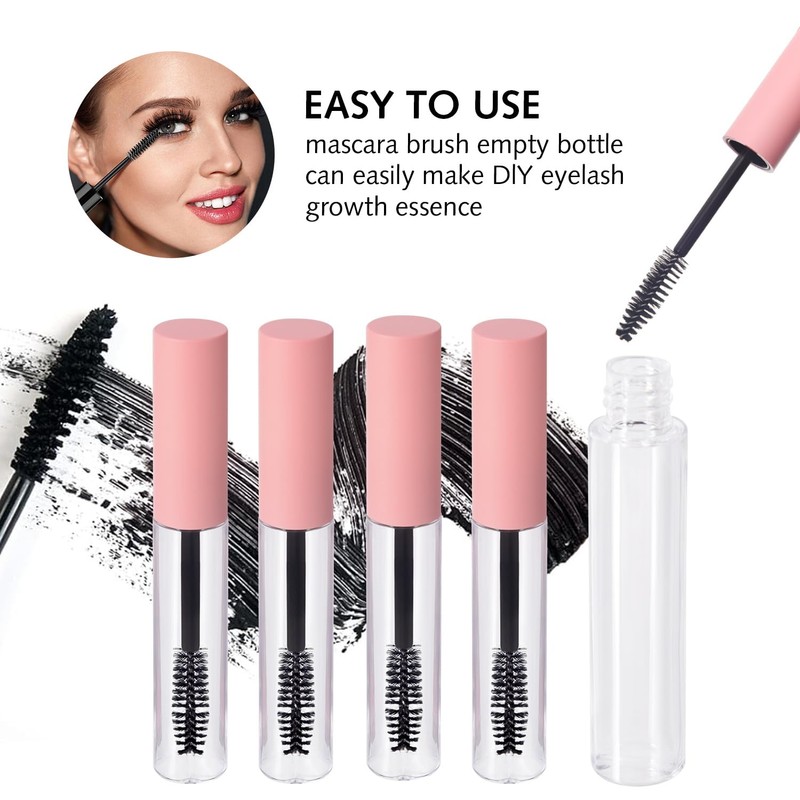 Empty Mascara Tube and Eyelash Wand Refillable Plastic Mascara Tubes