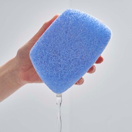 Aisen BLD02 Bath Light with Pattern, Replacement Sponge, Antibacterial, Drainage, Lightweight, Easy to Clean, Soft Material, Scratch-Resistant, Made in Japan