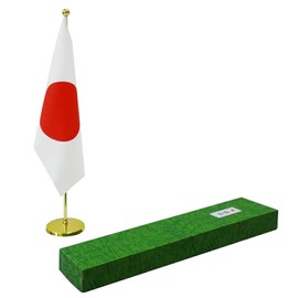 TOSPA Table Flag Sun Round Set with Storage Case, Flag Size: 6.3 x 9.4 inches (16 x 24 cm), Made of Tetron