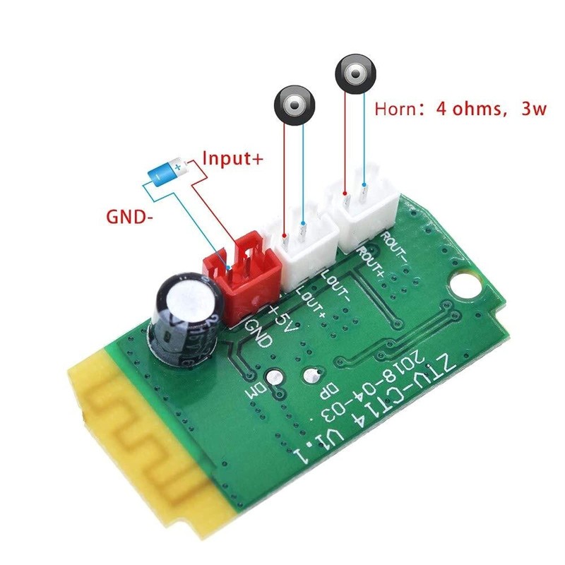 Bluetooth Module Power Amplifier Board CT14 Micro 4.2 Stereo 5VF