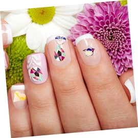 WOONEKY DIY Nail Charms Collection Patch Rhinestones Nail Art Charms Manicure Decor