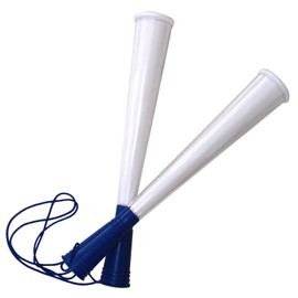 Promo Shop Clear Twin Megaphone, All 6 Colors, Comes with String, Made in Japan (Navy Blue)