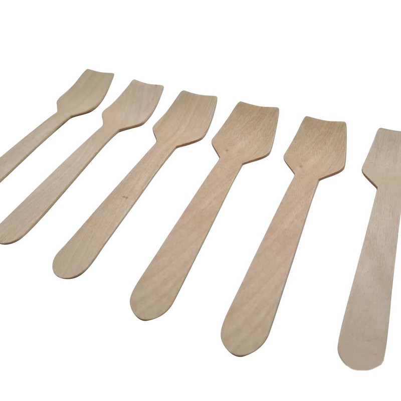 Wooden Ice Cream Spades/Spoons Biodegradeable & Disposable Pack of 500
