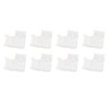 8pcs LED Strip Light Connector Professional Transparent 3Pin L Shaped