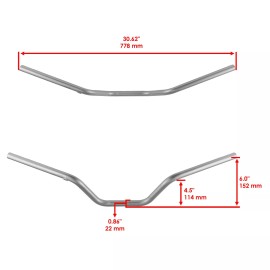 Caltric 2 Handlebar Grip & 7/8" Handle Bar fits Yamaha Blaster 200 YFS200 2003 2004-2006