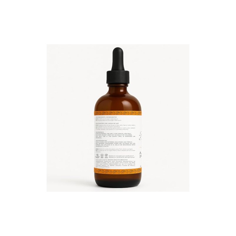Biomix Aceite Argán Orgánico 100 Puro Prensado Frío Marruecos Cabello