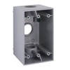 BELL 1-Gang Weatherproof Deep Box, Three 3/4 in. Threaded Outlets,