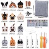 RMTIME Needle Felt Kit 12 Pieces Doll Making Wool Needle