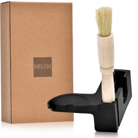MELOX - 3-in-1 Tamper Station for Portafilter Machines incl. Cleaning Brush - Coffee Machines & Portafilter Accessories with Tamper Storage & Tamper Station German Development