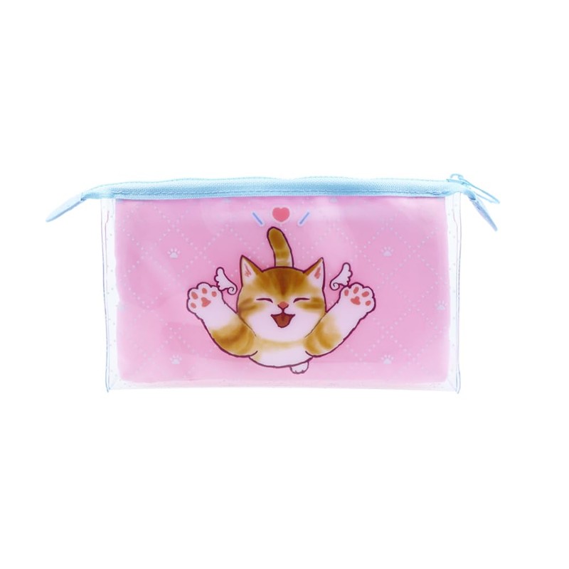 Sunstar Stationery Mofusand Pouch, Clear Pouch, Angel Nyan S2333767