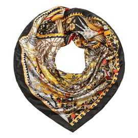 MAIRY Head Scarf Hijab Scarf for Women Satin Head Scarves Silky Like Square Paisley Print Hair Small Scarfs for Women Sale Neckerchief Bandanas 0421