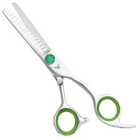 Washi Beauty Cotton Candy Professional Beauty Hair Cutting Shears (16 Tooth Texturizer, Green)