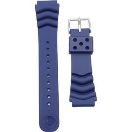 Seiko RS04K22NY1 Band Belt, 0.9 inches (22 mm), Urethane, Genuine Divers, Replacement Navy, Watch Cloth with Simple Instruction Manual Set