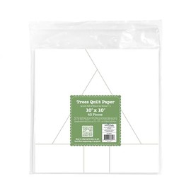 10'' Tree Quilt Paper by Lori Holt of Bee in My Bonnet Iron-On Template Sheets for 8'' Finished Tree Quilt Block, Includes 42 Sheets Perfect for Home Town Holiday Quilts and Crafting Projects