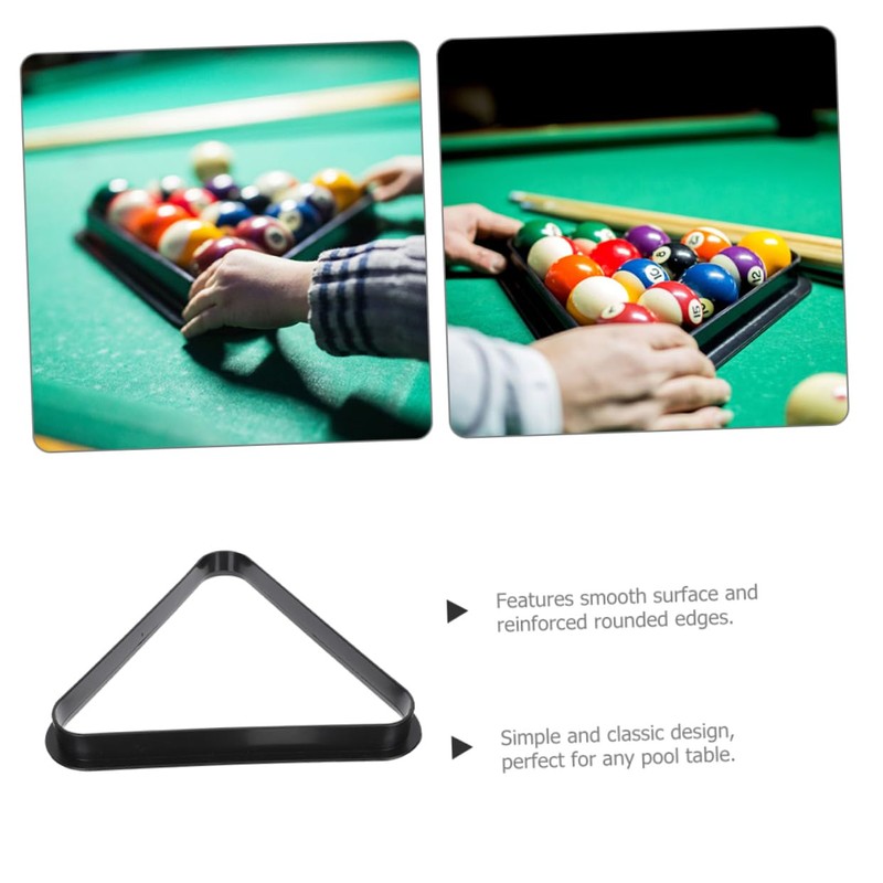 Gatuida Mini Billiard Rack Triangle Durable Pool Balls Organizer for