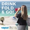 Vapur Solid Foldable Wide Mouth Water Bottle - 0.7L, Magenta