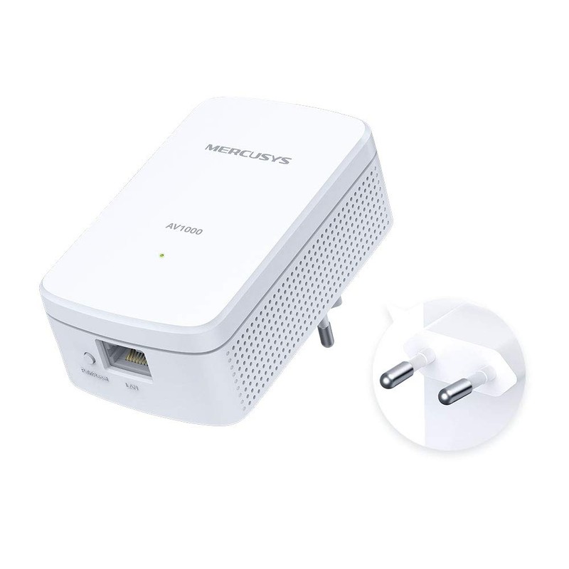 Mercusys Powerline Adapter MP500 KIT, 1000 Mbit/s HomePlug AV2, Gigabit