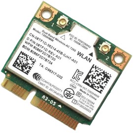 HighZer0 Electronics Wireless-AC 7260 Media tarjeta de red PCIe | 867 Mbps con soporte Bluetooth 4.0 | Pieza de repuesto HMC WLAN 7260.Tarjeta Wi-Fi HMWG 7260HMW