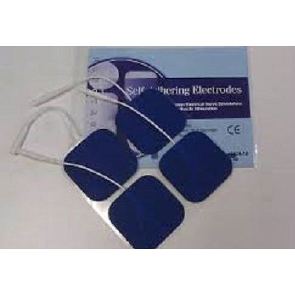 12 NEW Replacement Electrode Pads for Top Tens Units 2 x 2inch Blue Cloth