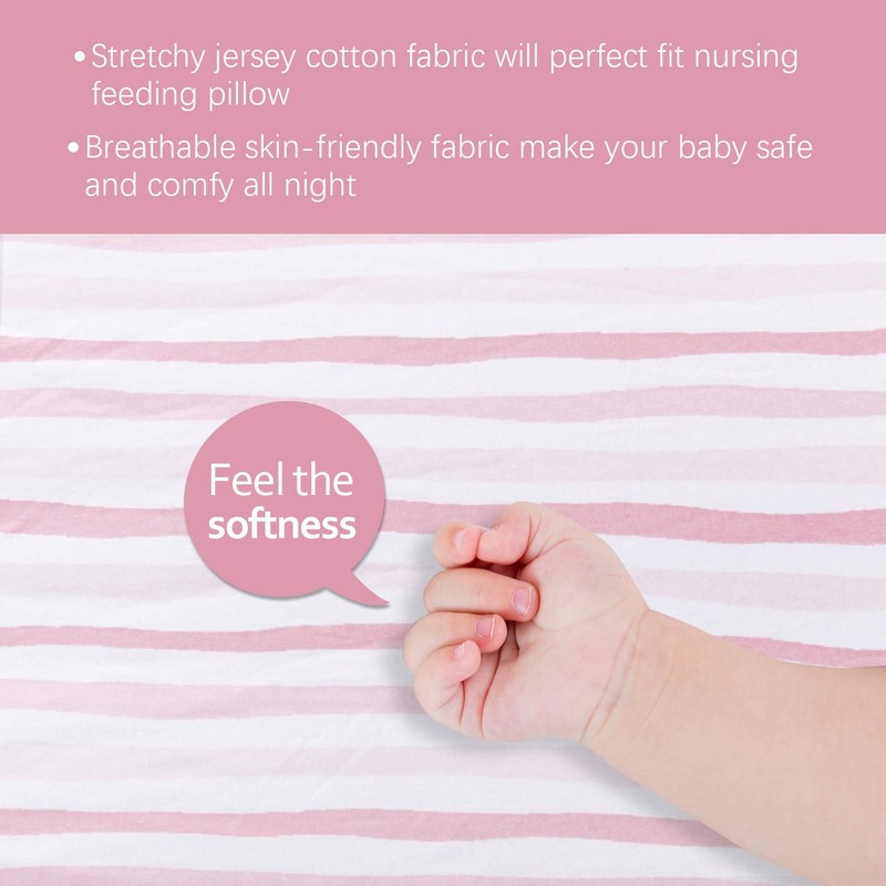 Biloban Pack and Play Fitted Sheets 2 Pack, 100% Natural