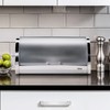 Oggi Stainless Steel Roll Top Bread Box for Kitchen Countertop