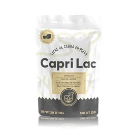 CAPRI LAC | – Leche en polvo natural 250g Leche de cabra | alto contenido en proteína Minerales y Vitaminas y Aminoácidos | fácil digestión | Sin gluten Sin azucar Keto | Leche baja en lactosa