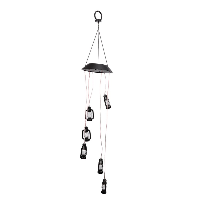 Solar LED Colorful Beautiful Wind Chime Light Lamp Christmas Garden