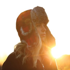 Eskimo Apparel Plaid Alaskan Fur Hat