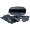 Matrix Fox Polarised Sunglasses Casual Trans Black Frame Grey Lens