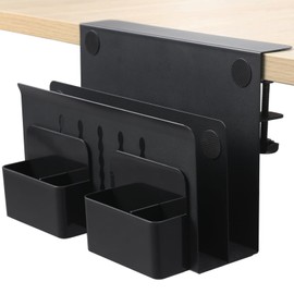 MAXECHO Desk Side Storage, Under Desk Laptop Mount, Table Side Hanging File Organizer