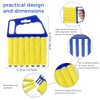 4Pcs Window Venetian Blind Cleaner Duster Tool,Washable 7 Fingers Dusting