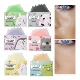 200p Papel Te Verde Absorbente Grasa Facial Elimina Brillo F                                                                                          