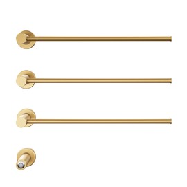 Swiss Madison Claire 3-Bar Electric Towel Warmer Heated Towel Racks for Bathroom in Brushed Gold