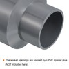PATIKIL PVC Reduction Pipe Fitting 63 x 40 mm Straight