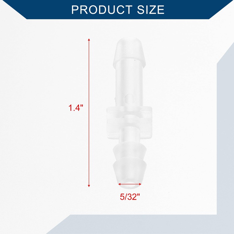 Hihaha Vacuum Tubing Connector Inner I Shaped Vacuum Tubing Connector