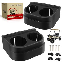 Roykaw Golf Cart Dual Cup Holder Compatible with Club Car DS 1993-Newer G&E Models, DS Cup Drink Holder, OEM# 1016811, 101708301, 2 Pack