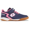Lotto Unisex Children's Dasher K Trainers, Navy Fr Pink, 35