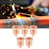 5Pcs Plasma Red Copper Nozzle Cutting Torch Tips Consumables Welding