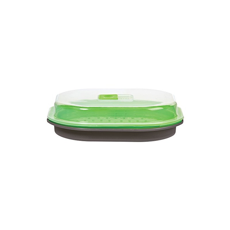 PrepSolutions Steamer for Fish and Veggies, Gray - Durable Kitchen