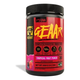 Aminoácidos Eeas Mutant Geaar Electrolitos 30 Servicios 420g, Sabor Tropical Punch
