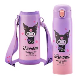 Kuromi Stainless Steel Insulated Water Bottle with Bag 480ml