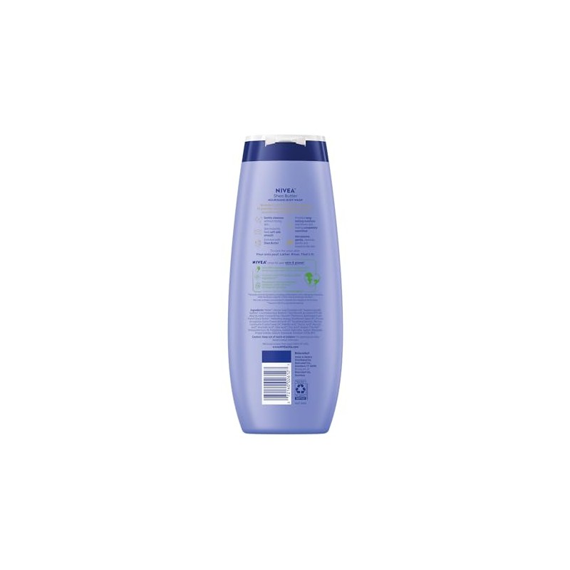 NIVEA NIVEA Nourishing Shea Butter Body Wash with Nourishing Serum,