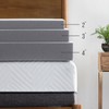 Lucid 4 Inch Bamboo Infused Memory Foam Mattress Topper -
