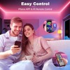 Realky LED Strip LED Streifen 15m mit Fernbedienung&App&Musik Sync,Bluetooth RGB