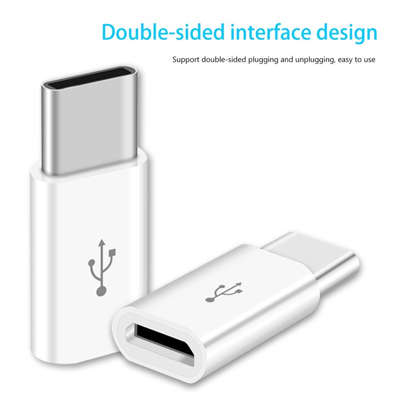 Wansurs 10 Pack Micro USB to USB C Adapter,USB Type