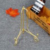 LIONWEI LIONWELI 6 Inch Gold Iron Plate Stand Holder Easel