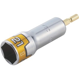 Kyoto Tool Co. (KTC) BZP63-21 Impregnable Socket Bit for 18 V Impact Drivers, 0.8 inches (21 mm) (Hexagonal)