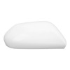 White Side Mirror Cover Unpainted Rearview Outer Door Wing Mirror